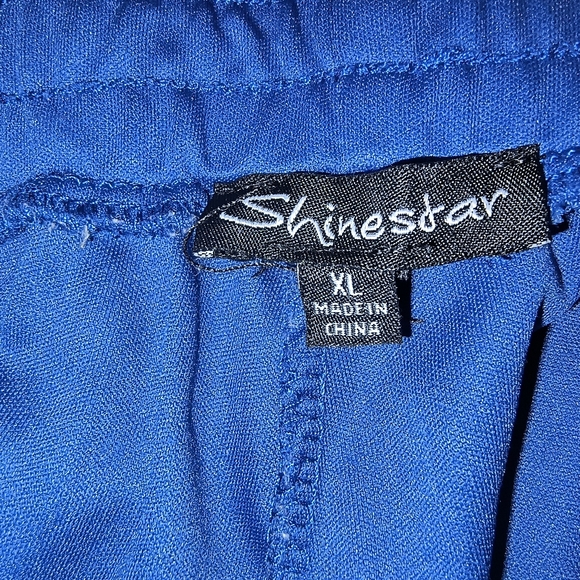 Royal Blue Lace Shinestar Elastic Shorts (Size XL) - Picture 7 of 11